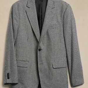Banana Factory TAILOR-FIT HOUNDSTOOTH SUIT JACKET, 42R